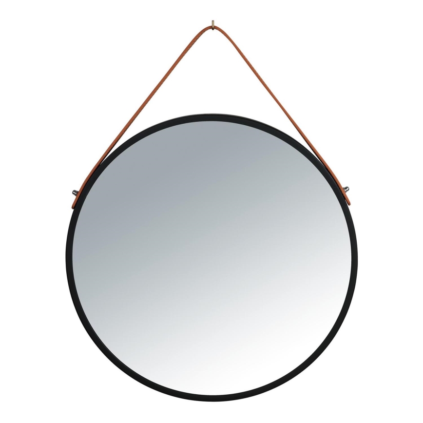 WENKO 24424100 - Spogulis BORRONE 40x40 cm melns/sudraba