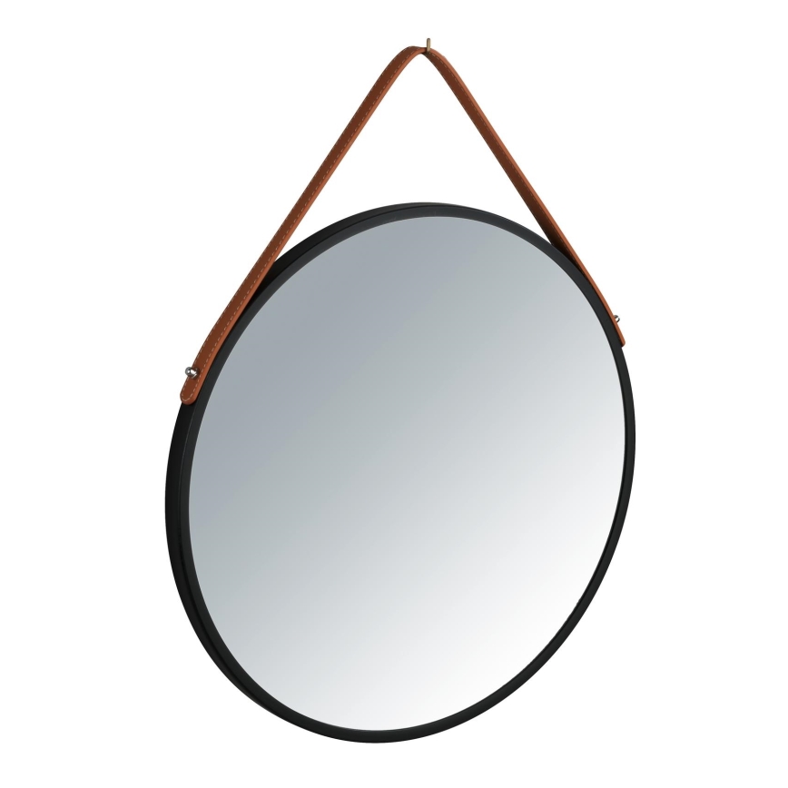 WENKO 24424100 - Spogulis BORRONE 40x40 cm melns/sudraba