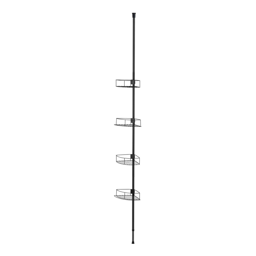 WENKO 24568100-Stūra plaukts DOLCEDO 31x230 cm nerūsējošā tērauda/melna