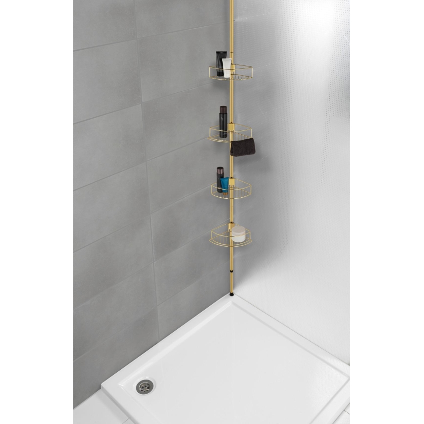 WENKO 24569100-Stūra plaukts DOLCEDO 31x275 cm zelta