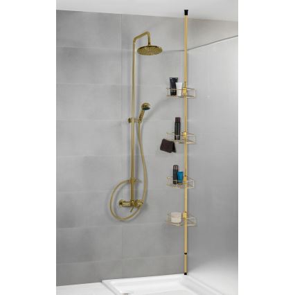 WENKO 24569100-Stūra plaukts DOLCEDO 31x275 cm zelta