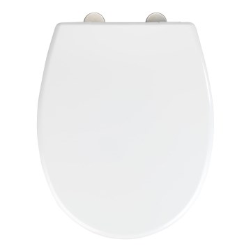 WENKO 24571100-WC tualetes sēdeklis VORNO NEO 46x37 cm balts/sudrabs