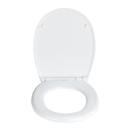 WENKO 24571100-WC tualetes sēdeklis VORNO NEO 46x37 cm balts/sudrabs