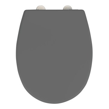 WENKO 24572100-WC tualetes sēdeklis VORNO NEO 46x37 cm, pelēks/sudraba
