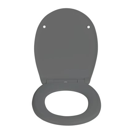 WENKO 24572100-WC tualetes sēdeklis VORNO NEO 46x37 cm, pelēks/sudraba