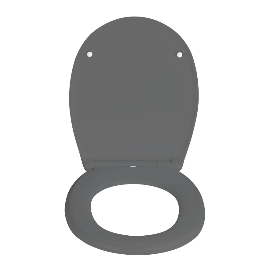 WENKO 24572100-WC tualetes sēdeklis VORNO NEO 46x37 cm, pelēks/sudraba