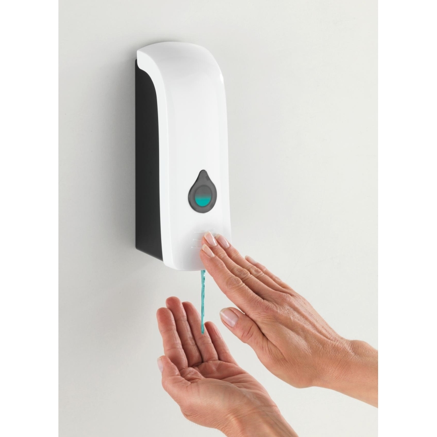 WENKO 24588100 - RANERA šķidro ziepju dozators, 740 ml, balts/melns