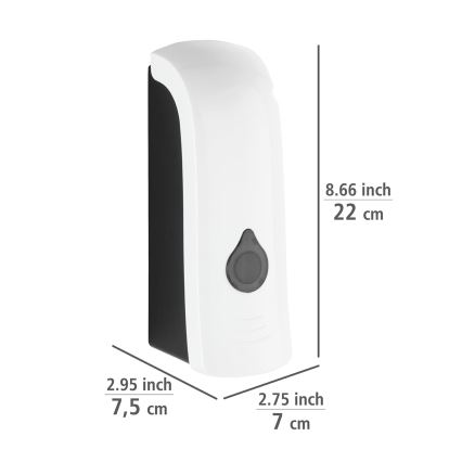 WENKO 24588100-Ziepju dozators RANERA 740 ml balts/melns