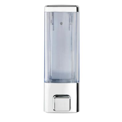 WENKO 24593100 - ISTRES šķidro ziepju dozators, 320 ml, spīdīgs hroms/caurspīdīgs