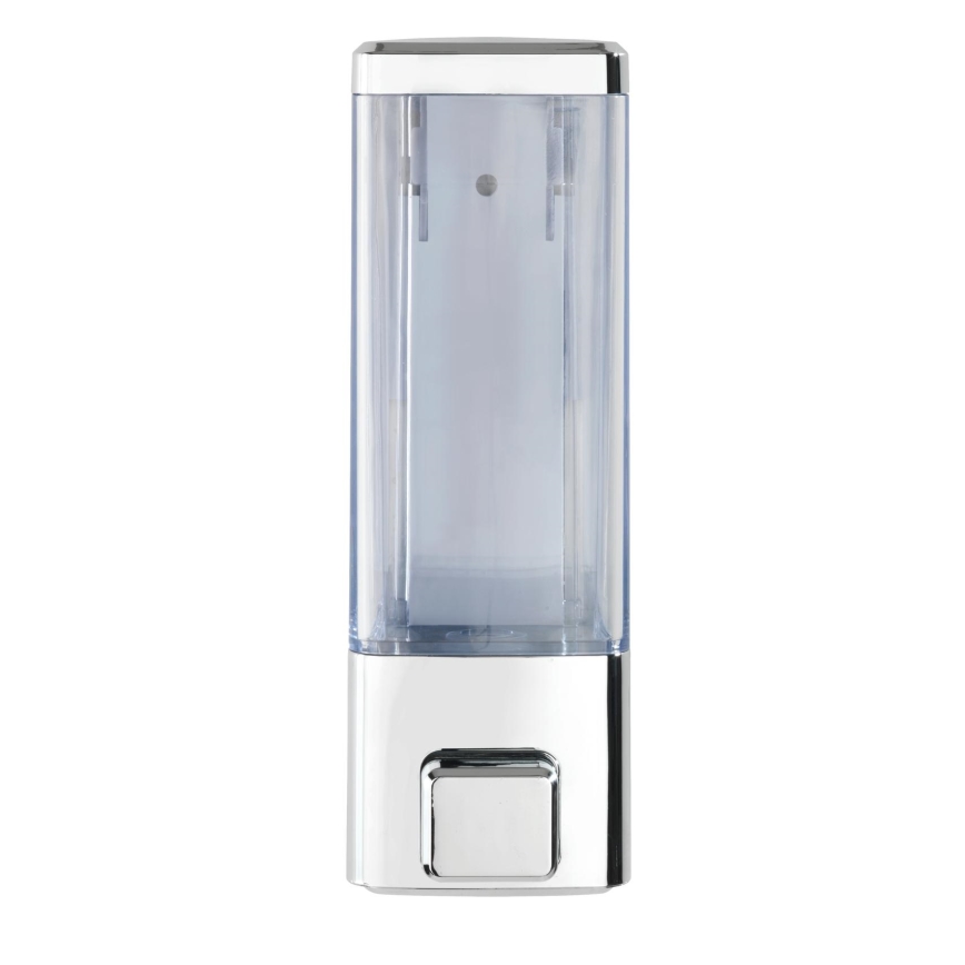 WENKO 24593100 - ISTRES šķidro ziepju dozators, 320 ml, spīdīgs hroms/caurspīdīgs