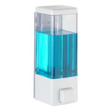 WENKO 24594100-Šķidro ziepju dozators ISTRES 320 ml balts/caurspīdīgs