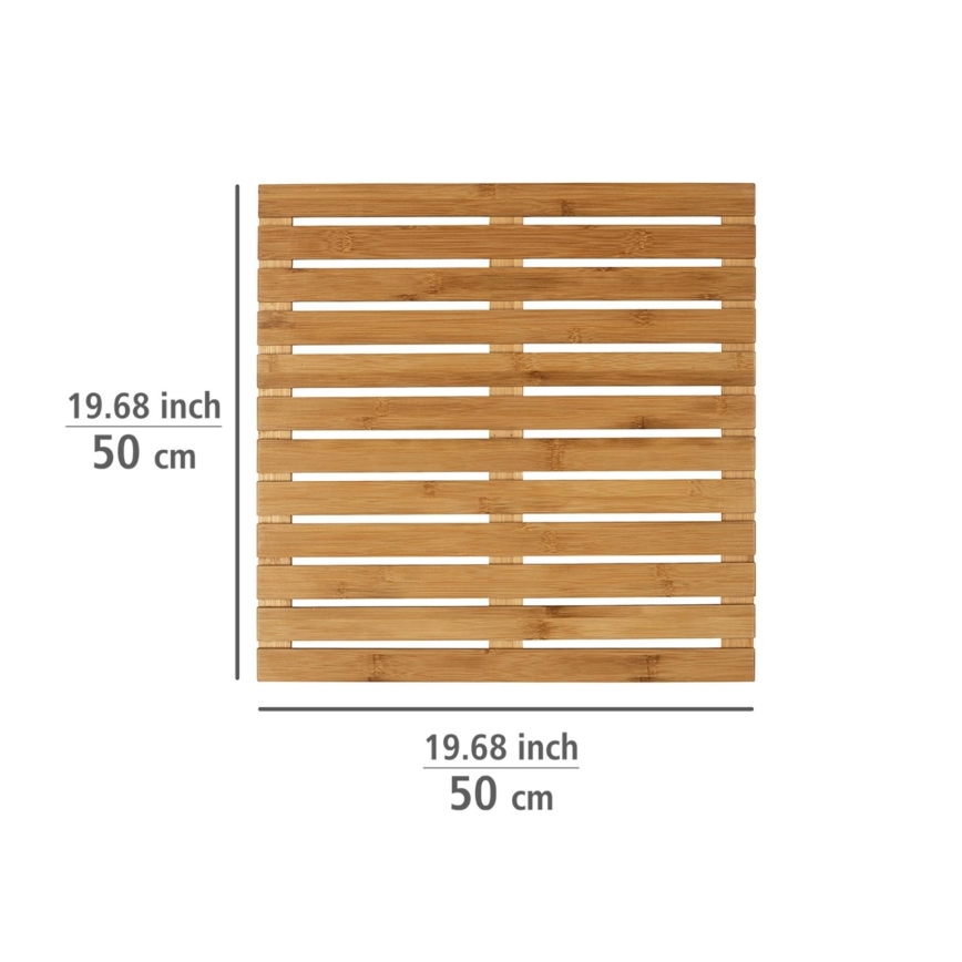 WENKO 24610100 - BAMBUSA paklājs 50x50 cm brūns