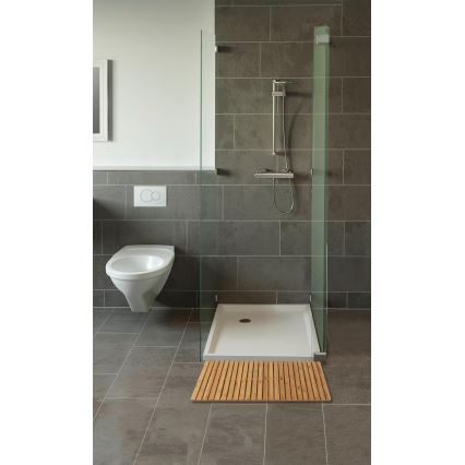 WENKO 24611100 - BAMBUSA durvju paklājs 100x50 cm brūns