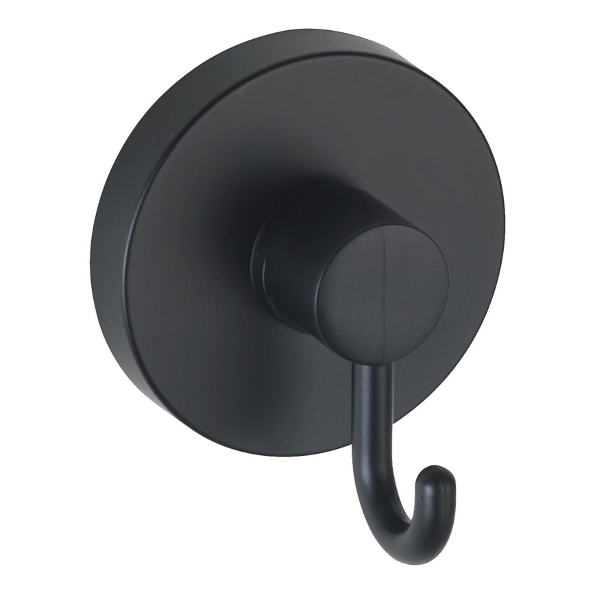 WENKO 24730100-apaļais VACUUM-LOC āķis, melns, 6x6,7 cm