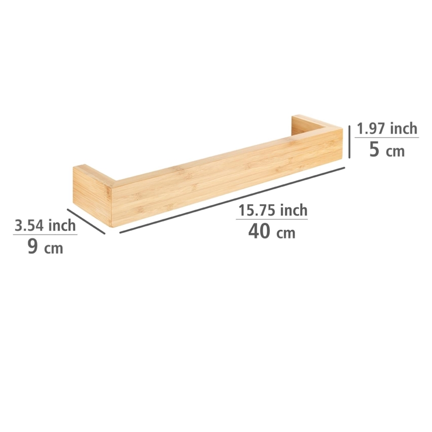 WENKO 24741100 - Dvieļu turētājs BAMBUSA 40x9 cm brūns