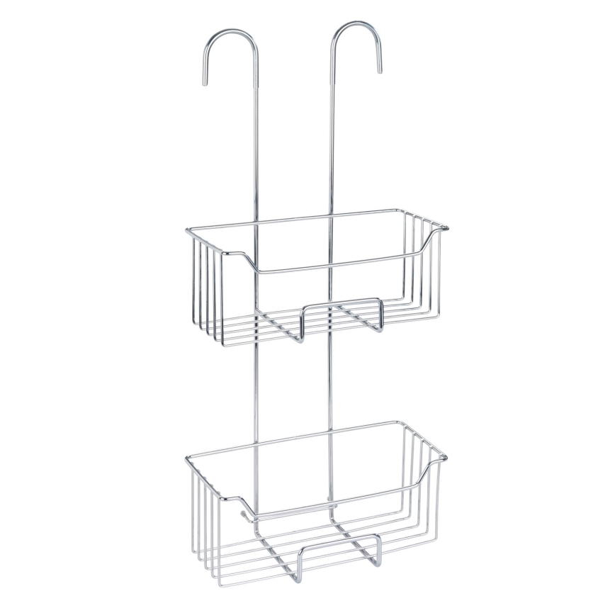 WENKO 24758100 - Dušas plaukts MILO 25 x 55 cm, sudraba/caurspīdīgs