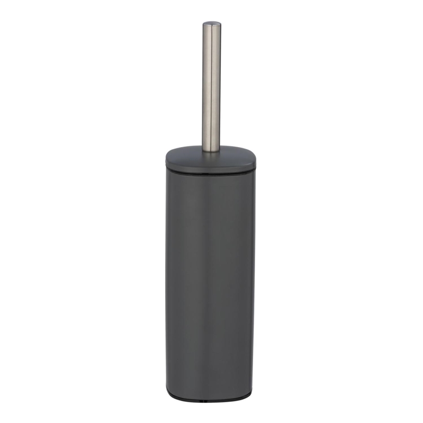 WENKO 24777100 - WC komplekts ALASSIO 9,3x39,2 cm nerūsējošais tērauds/pelēks