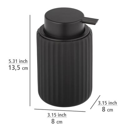 WENKO 24804100 - Ziepju dozators BELLUNO 8x13,5 cm melns