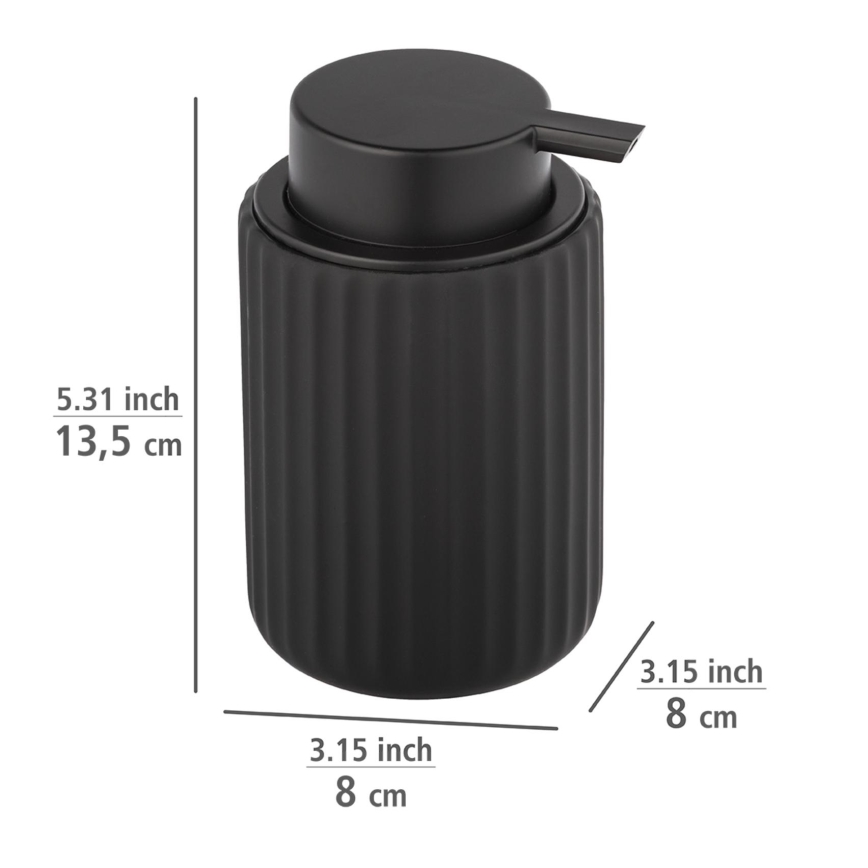 WENKO 24804100 - Ziepju dozators BELLUNO 8x13,5 cm melns