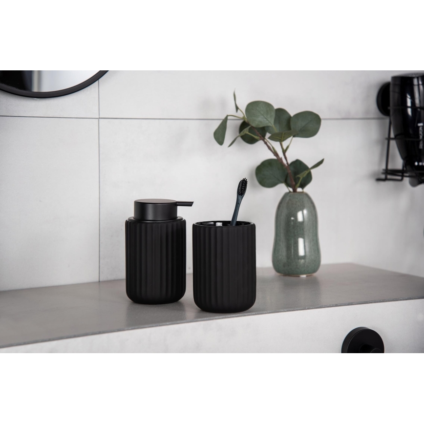 WENKO 24804100 - Ziepju dozators BELLUNO 8x13,5 cm melns
