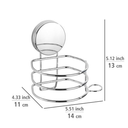 WENKO 24857100 - fēna turētājs STATIC-LOC + OSIMO 14x13 cm spīdīgs hroms