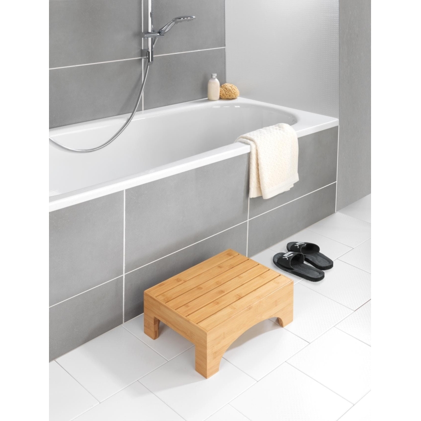 WENKO 24870100 - Taburete BAMBUSA 40x30 cm brūna