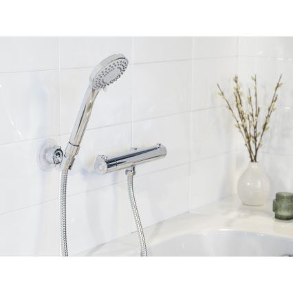 WENKO 24918100 - Dušas galva BASIC LINE 9,5x9,5 cm spīdīgs hroms/sudraba