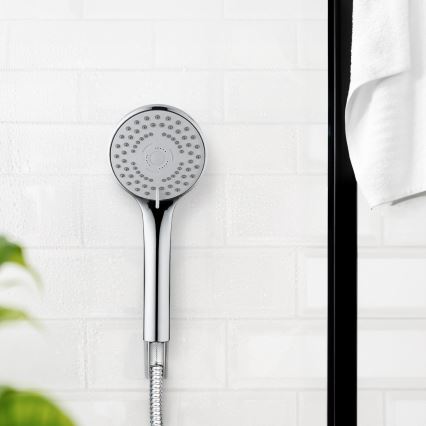 WENKO 24918100 - Dušas galva BASIC LINE 9,5x9,5 cm spīdīgs hroms/sudraba