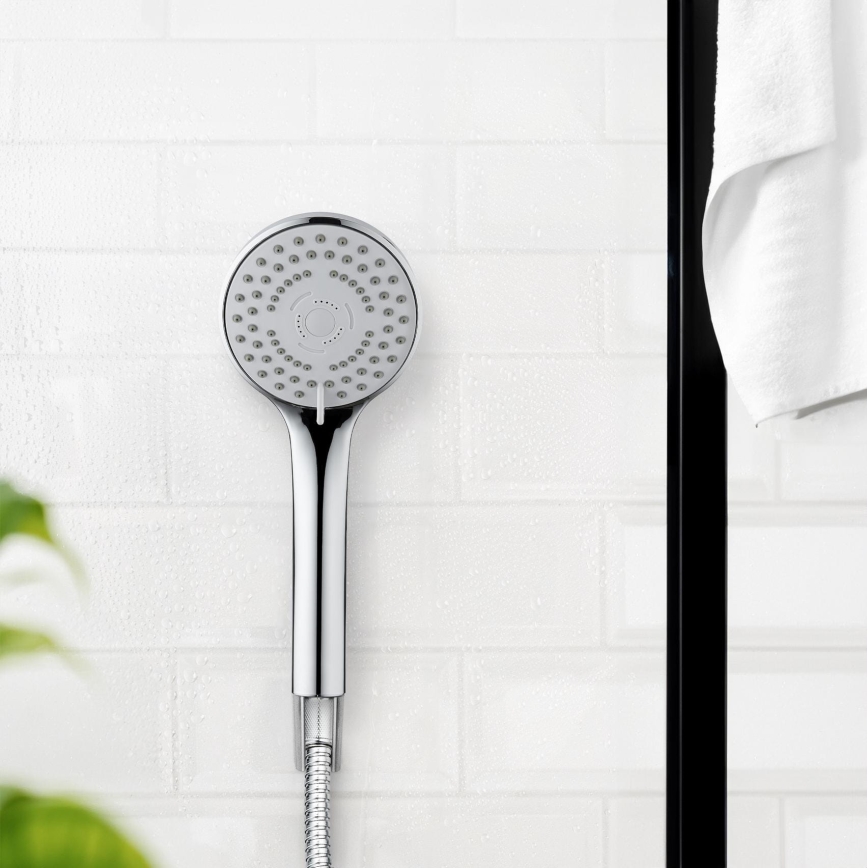 WENKO 24918100 - Dušas galva BASIC LINE 9,5x9,5 cm spīdīgs hroms/sudraba