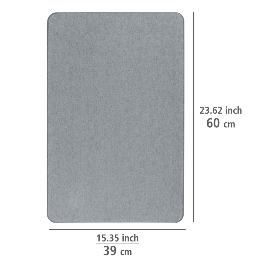 WENKO 24936100 - SIMI paklājs 39x60 cm, pelēks