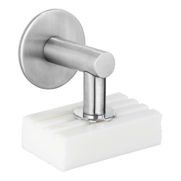 WENKO 24971100-Ziepju turētājs TURBO-LOC 4,5x7 cm sudraba