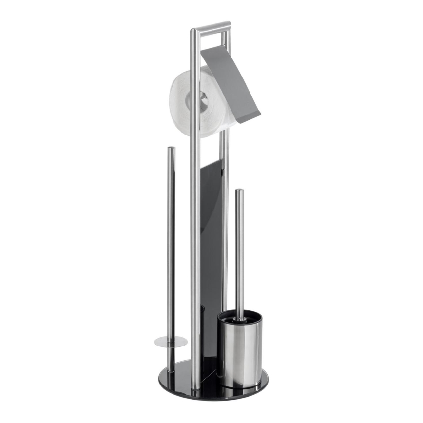 WENKO 24981800 - WC komplekts RAVINA 20x70 cm, nerūsējošais tērauds/sudraba