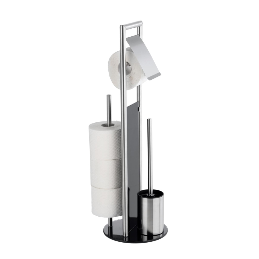 WENKO 24981800 - WC komplekts RAVINA 20x70 cm, nerūsējošais tērauds/sudraba
