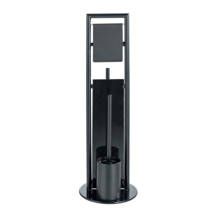 WENKO 24982800 - WC komplekts RAVINA 20x70 cm nerūsējošā tērauda/melns