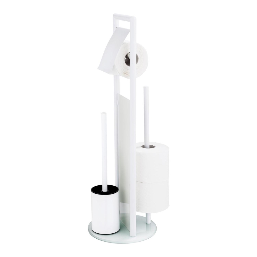 WENKO 24983800 - WC komplekts RAVINA 20x70 cm nerūsējošais tērauds/balts