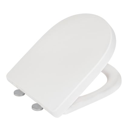 WENKO 24988100-WC tualetes sēdeklis EXCLUSIVE 45x36,5 cm balts/sudraba