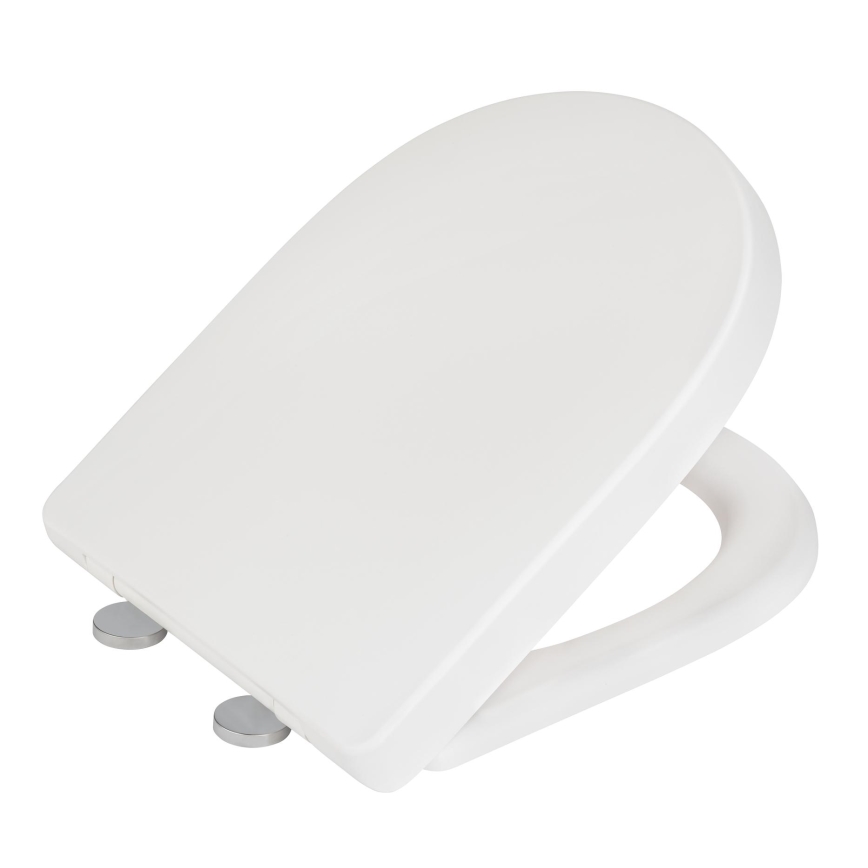 WENKO 24988100-WC tualetes sēdeklis EXCLUSIVE 45x36,5 cm balts/sudraba