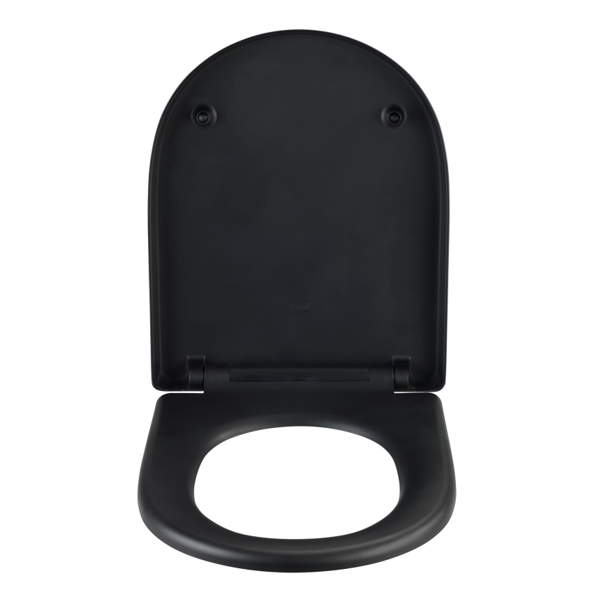 WENKO 24989100 - WC sēdeklis EXCLUSIVE 36,5x45 cm melns/sudraba