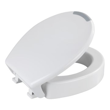 WENKO 25005100-Tualetes sēdeklis SECURA 37x44 cm balts/pelēks