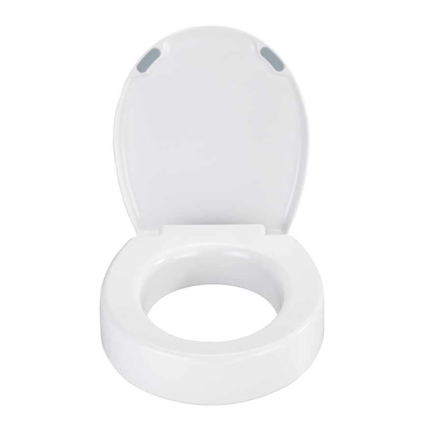WENKO 25005100-Tualetes sēdeklis SECURA 37x44 cm balts/pelēks
