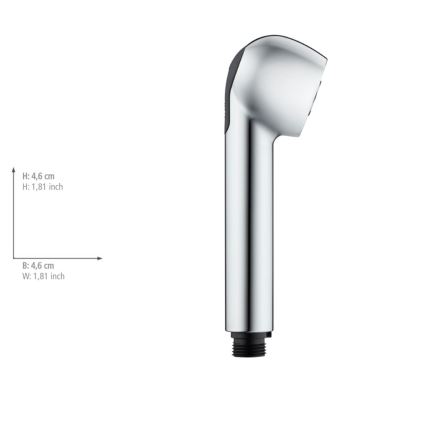 WENKO 25118100 - Dušas galva Ūdens taupīšanas sistēma 4,6x4,6 cm hromēta