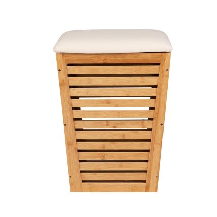 WENKO 25143100 - Veļas grozs BAMBUSA 40x56 cm brūns