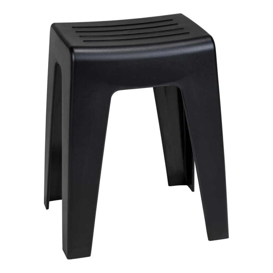 WENKO 25156100 - Taburete KUMBA 38x47 cm melna