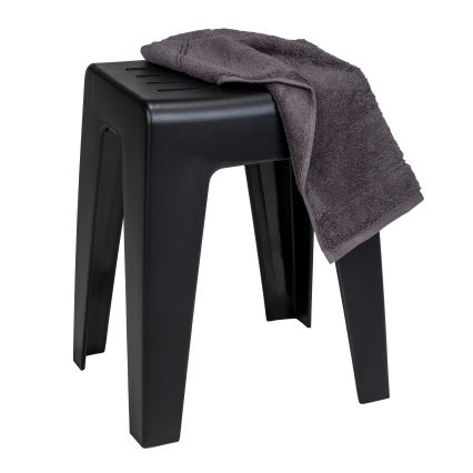 WENKO 25156100 - Taburete KUMBA 38x47 cm melna