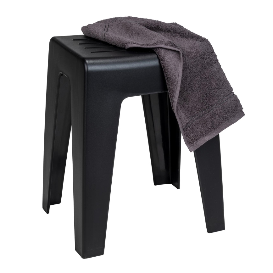WENKO 25156100 - Taburete KUMBA 38x47 cm melna