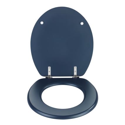 WENKO 25172100-WC tualetes sēdeklis PRIMA 37x41 cm zils/sudraba