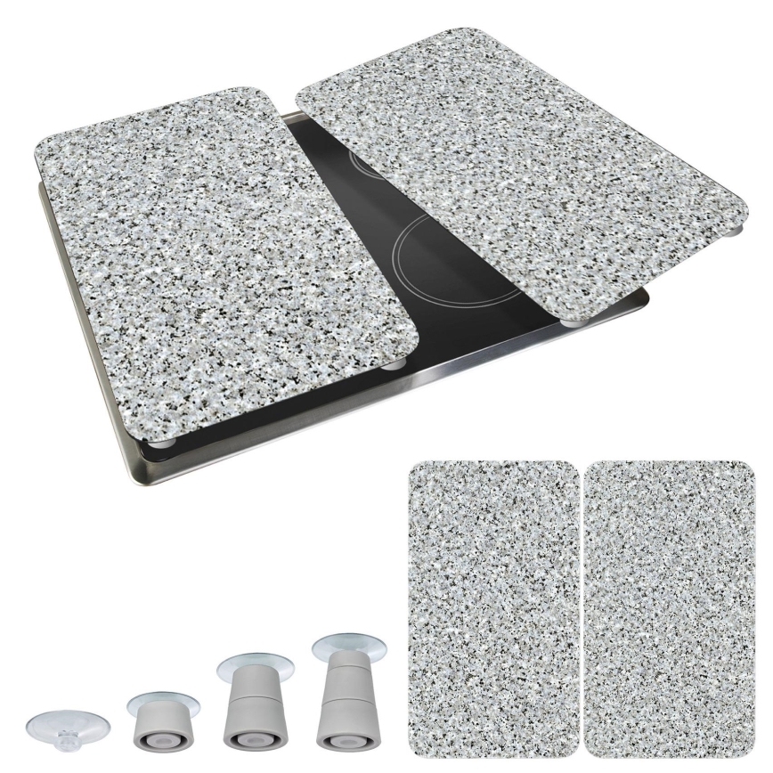 WENKO 2521120500-Pārsegs plāksnei ABDECKPLATTE - NEUTRAL 30x52 cm granīts/daudzkrāsains