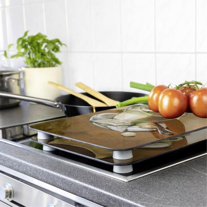 WENKO 2521280100 - Aizsargpārklājs dēlim 52x30 cm daudzkrāsains/pelēks/caurspīdīgs