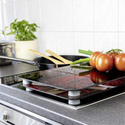 WENKO 2521467100 - Plāksnes pārsegs 30 x 52 cm, daudzkrāsains/pelēks/caurspīdīgs