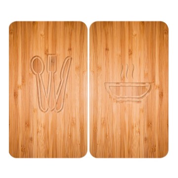 WENKO 2521497100 - Plīts pārsegs 52x30 cm daudzkrāsains/pelēks/caurspīdīgs